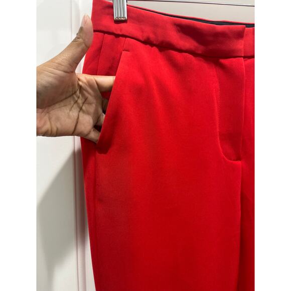Rag & Bone Red Straight Leg Trousers Sz 4 - Picture 4 of 11